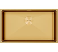 Мойка Paulmark VALDE сталь, брашированное золото, 740x440мм PM217444-BG