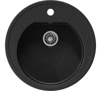 Кухонная мойка Teymi Lina D51, круглая, черная матовая T120101 ЦБ-00266893
