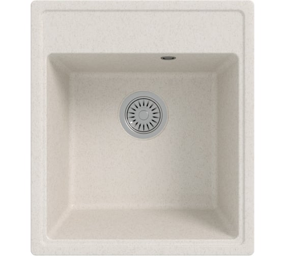 Мойка для кухни Teymi 42х48 белая матовая Helmi Smart T120109 ЦБ-00266888 ЦБ-00266889