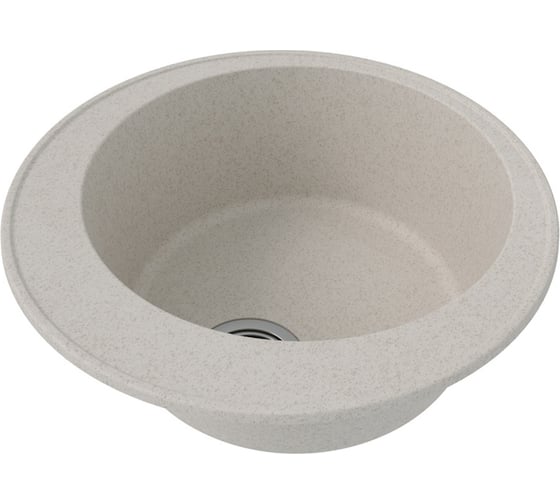 Мойка для кухни Teymi D48 круглая белая матовая Lina Smart T120103 ЦБ-00266891 ЦБ-00266892