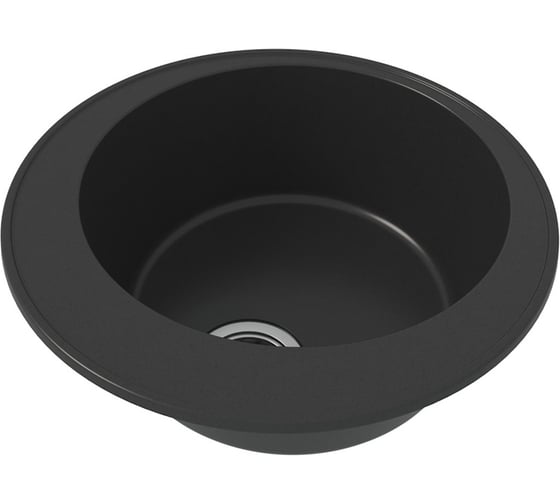 Мойка для кухни Teymi D48 круглая черная матовая Lina Smart T120102 ЦБ-00266890 ЦБ-00266891