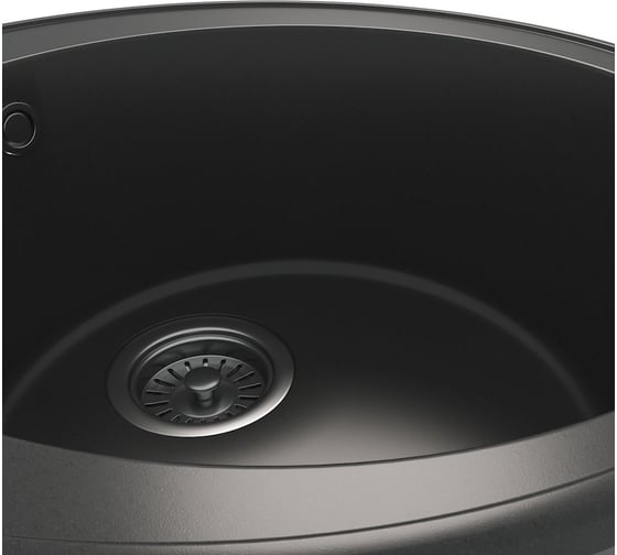Мойка для кухни Teymi D48 круглая черная матовая Lina Smart T120102 ЦБ-00266890 ЦБ-00266891