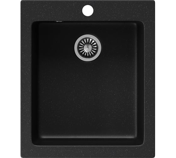 Кухонная мойка Teymi Helmi 50x42, черная матовая T120104 ЦБ-00266887