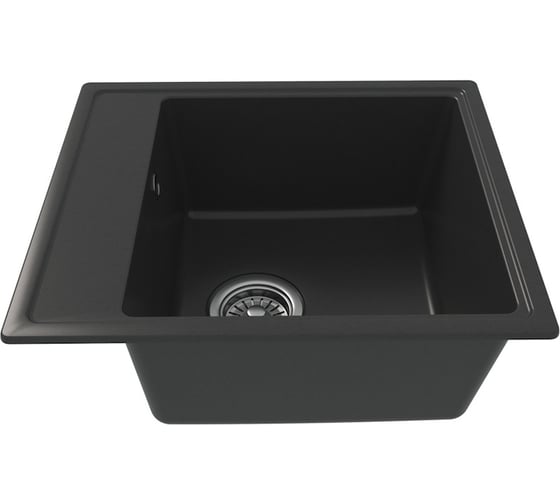 Мойка для кухни Teymi 42х48 черная матовая Helmi Smart T120108 ЦБ-00266887 ЦБ-00266888