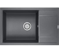 Гранитная мойка Paulmark FLUGEN 60 графит, 780x500 мм PM317850-DG