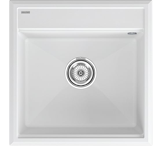 Гранитная мойка Paulmark STEPIA 50 белый, 500x510 PM115051-WH