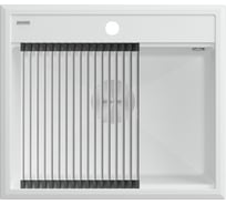 Гранитная мойка Paulmark STEPIA 60 белый, 590x510 PM115951-WH