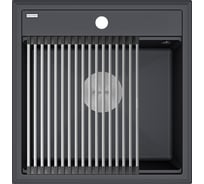Гранитная мойка Paulmark STEPIA 50 антрацит, 500x510 PM115051-AN