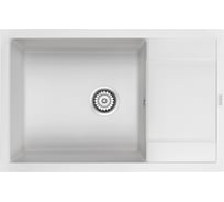 Гранитная мойка Paulmark FLUGEN 60 белый, 780x500 мм PM317850-WH