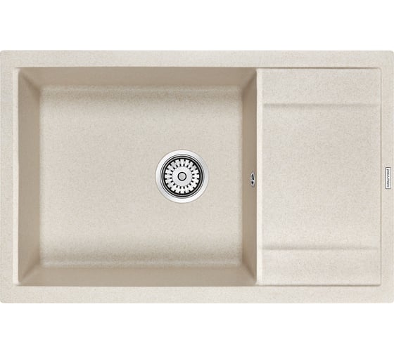 Гранитная мойка Paulmark FLUGEN 60 бежевый, 780x500 мм PM317850-BE