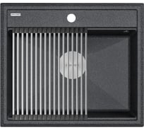 Гранитная мойка Paulmark STEPIA 60 графит, 590x510 PM115951-DG