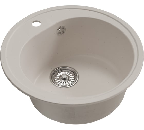 Мойка MIXLINE ml-gm11 круглая, белый (331), 500мм (глуб. чаши 180) new 551825
