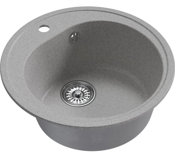Мойка MIXLINE ml-gm11 круглая, серая (310), 500 мм (глуб. чаши 180) new 551823