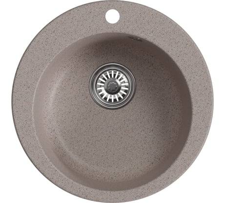 Мойка MIXLINE ml-gm13 круглая, песочная (302), 495мм (глуб. чаши 200) new 551888