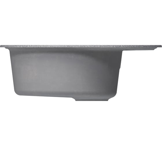 Мойка MIXLINE ml-gm17 овальная с крылом, темно-серая (309), 470x580x180мм new 551939