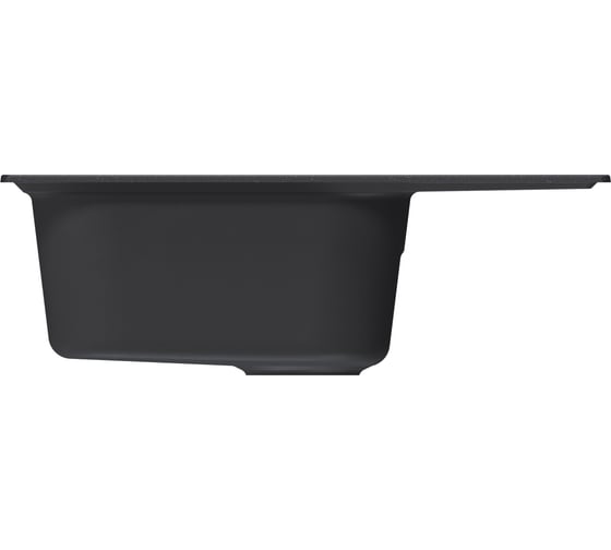 Мойка MIXLINE ml-gm18 с крылом, ультра-черная (344), 640x490x190мм new 551978