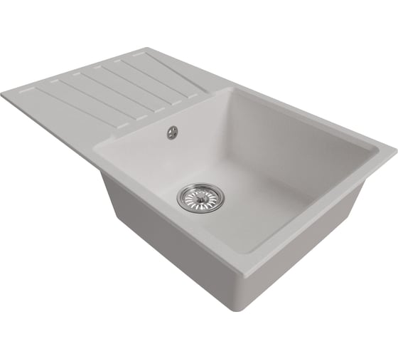 Мойка MIXLINE ml-gm20 с крылом, ультра-белая (341), 830x480x190мм new 552005