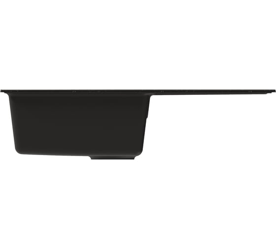 Мойка MIXLINE ml-gm20 с крылом, черная (308), 830x480x190мм new 552000
