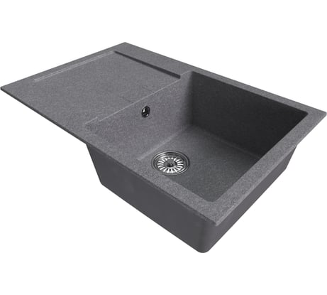 Мойка MIXLINE ml-gm31 с крылом, графит (342), 770x500x190мм new 552195