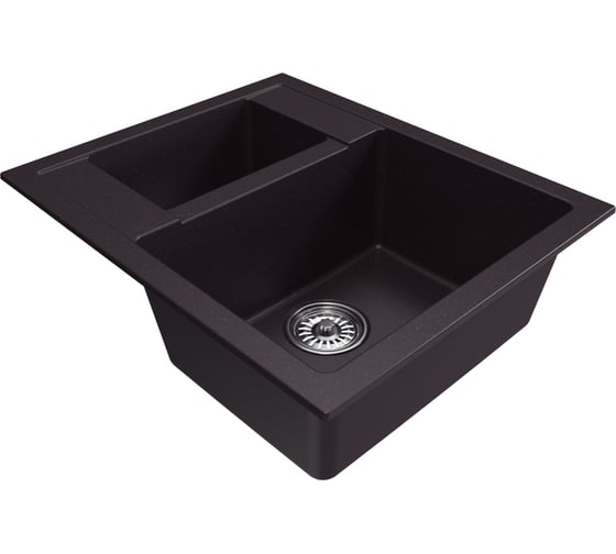 Мойка MIXLINE ml-gm21 двухчашевая, шоколад (345), 500x600x190мм new 552021