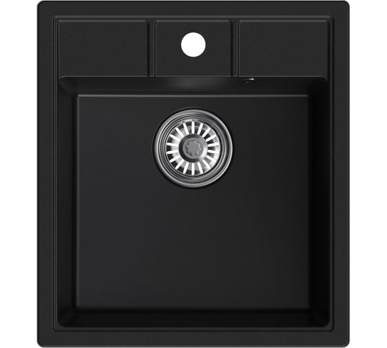 Мойка MIXLINE ml-gm28 ультра-черная (344), 450x500x190мм new 552185