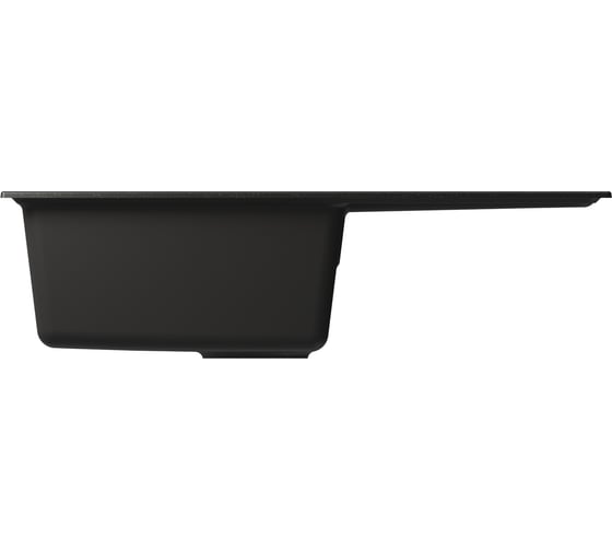 Мойка MIXLINE ml-gm31 с крылом, ультра-черная (344), 770x500x190мм new 552197