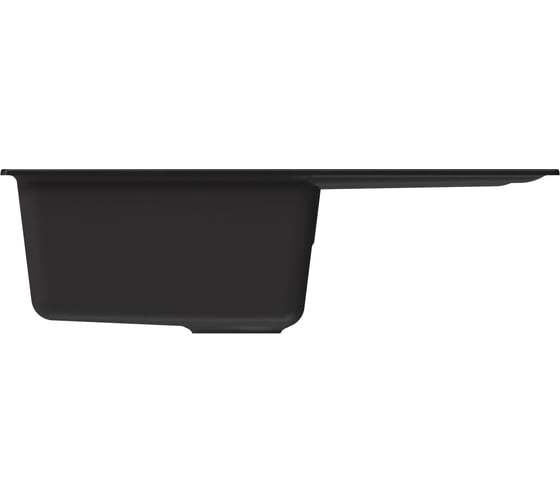 Мойка MIXLINE ml-gm19 с крылом, ультра-черная (344), 750x495x200мм new 551990