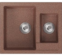 Мойка MIXLINE ml-gm21 двухчашевая, терракотовая (307), 600x485x190мм new 552011