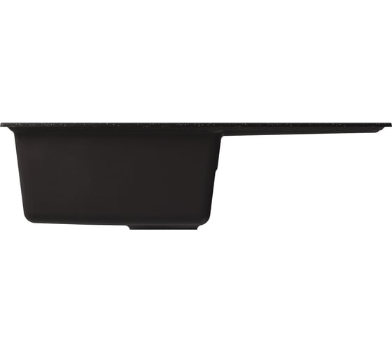 Мойка MIXLINE ml-gm31 с крылом, черная (308), 770x500x190мм new 552189