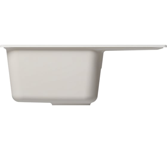 Мойка MIXLINE ml-gm26 с крылом, ультра-белая (341), 470x580x190мм new 552083