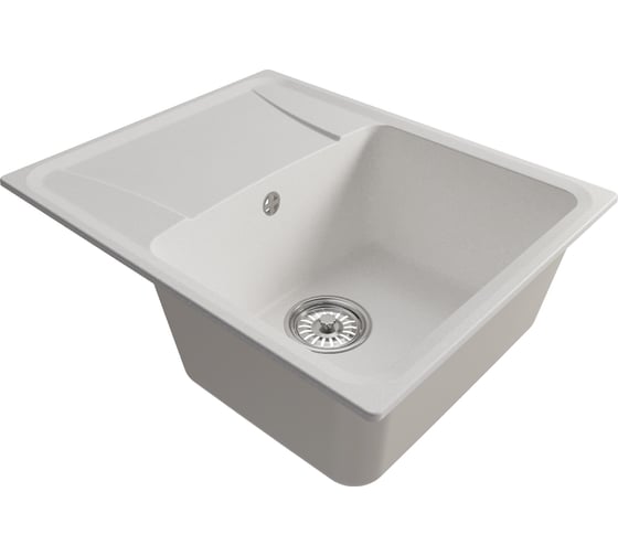 Мойка MIXLINE ml-gm26 с крылом, ультра-белая (341), 470x580x190мм new 552083