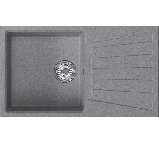 Мойка MIXLINE ml-gm20 с крылом, графит (342), 830x480x190мм new 552006