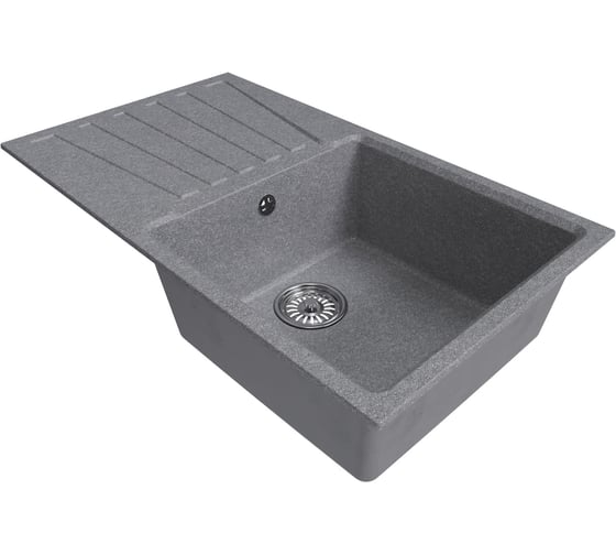 Мойка MIXLINE ml-gm20 с крылом, графит (342), 830x480x190мм new 552006