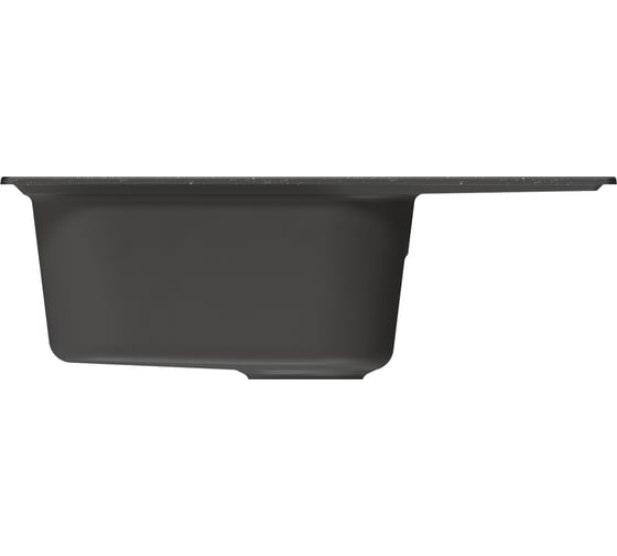 Мойка MIXLINE ml-gm18 с крылом, черная (308), 490x640x190мм new 551970
