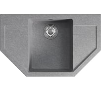 Мойка MIXLINE ml-gm24 угловая с крылом, графит (342), 790x490x200мм new 552058