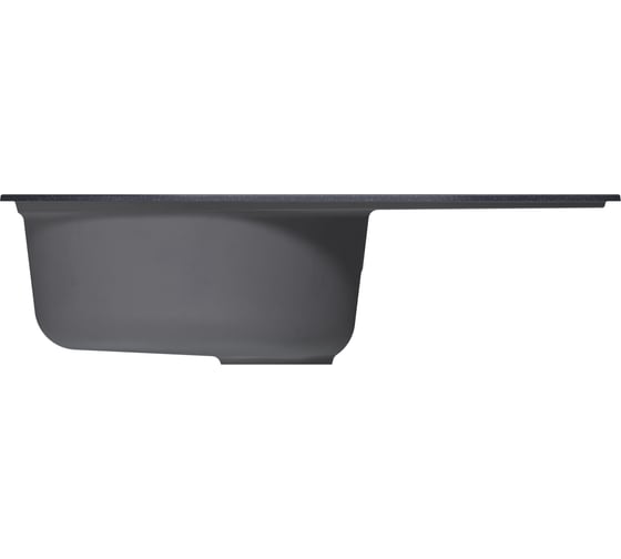 Мойка MIXLINE ml-gm16 овальная с крылом, антрацит (343), 720x465x180мм new 551933