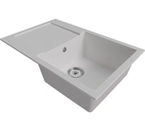 Мойка MIXLINE ml-gm31 с крылом, ультра-белая (341), 500x770x190мм new 552194