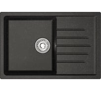 Мойка MIXLINE ml-gm19 с крылом, черная (308), 750x495x200мм new 551982