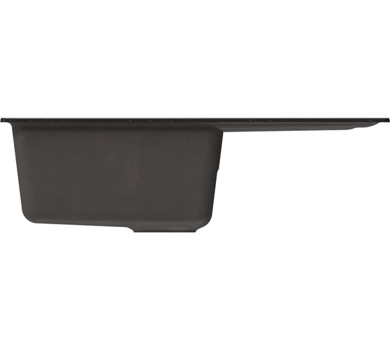Мойка MIXLINE ml-gm19 с крылом, черная (308), 750x495x200мм new 551982