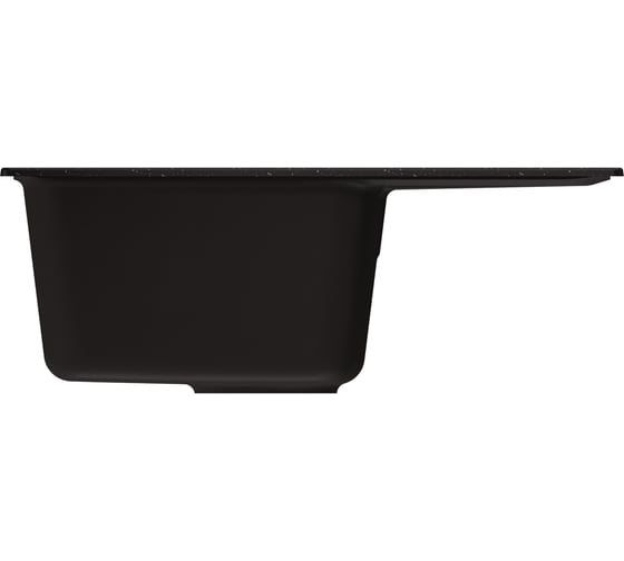 Мойка MIXLINE ml-gm26 с крылом, черная (308), 470x580x190мм new 552076