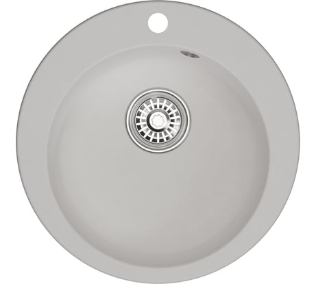 Мойка MIXLINE ml-gm13 круглая, ультра-белая (341), 495 мм (глуб. чаши 200) new 551895