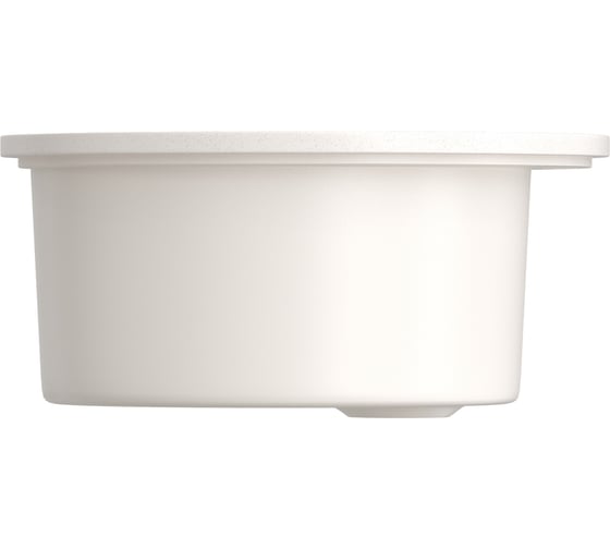 Мойкa MIXLINE Ml-gms01 стандарт круглая, белый 331, 475 мм, глубина чаши 194 мм 551081