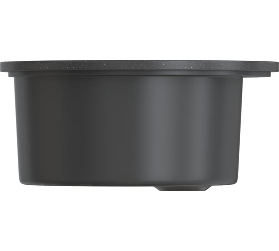 Мойкa MIXLINE Ml-gms01 стандарт круглая, черный 308, 475 мм, глубина чаши 194 мм 551087