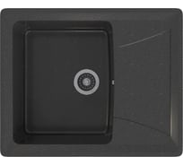 Мойка MIXLINE Ml-gms03 стандарт с крылом, черный 308, 605x490x190 мм 551101