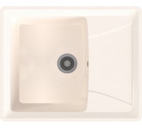 Мойка MIXLINE Ml-gms03 стандарт с крылом, белый 331, 605x490x190 мм 551095