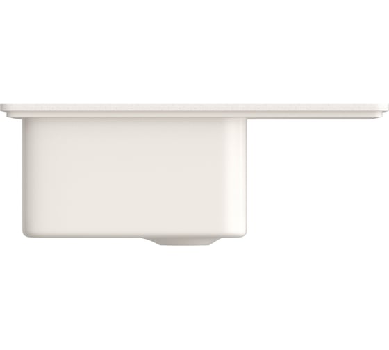 Мойка MIXLINE Ml-gms03 стандарт с крылом, белый 331, 605x490x190 мм 551095