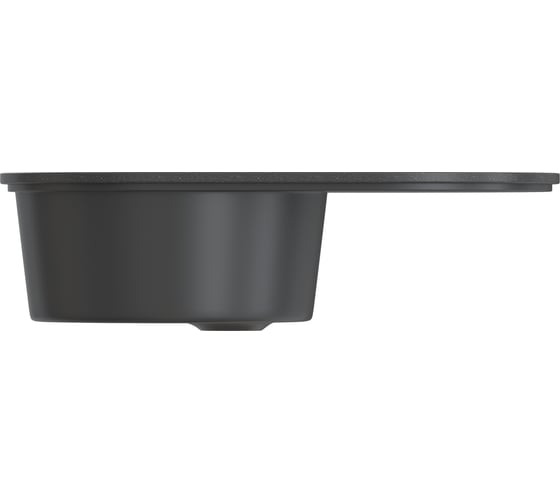 Мойка MIXLINE Ml-gms05 стандарт овальная с крылом, черный 308, 735x455x170 мм 551108