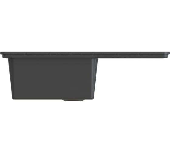 Мойка MIXLINE Ml-gms07 стандарт с крылом, черный 308, 750x495x190 мм 551115