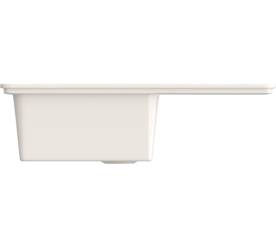 Мойка MIXLINE Ml-gms07 стандарт с крылом, белый 331, 750x495x190 мм 551110