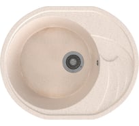 Мойка MIXLINE Ml-gms08 стандарт овальная с крылом, бежевый 328, 570x460x170 мм 551116